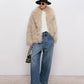 Oversized cotton jersey T-shirt with cutout hem