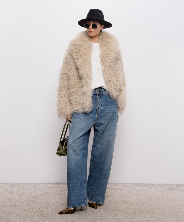 Oversized cotton jersey T-shirt with cutout hem