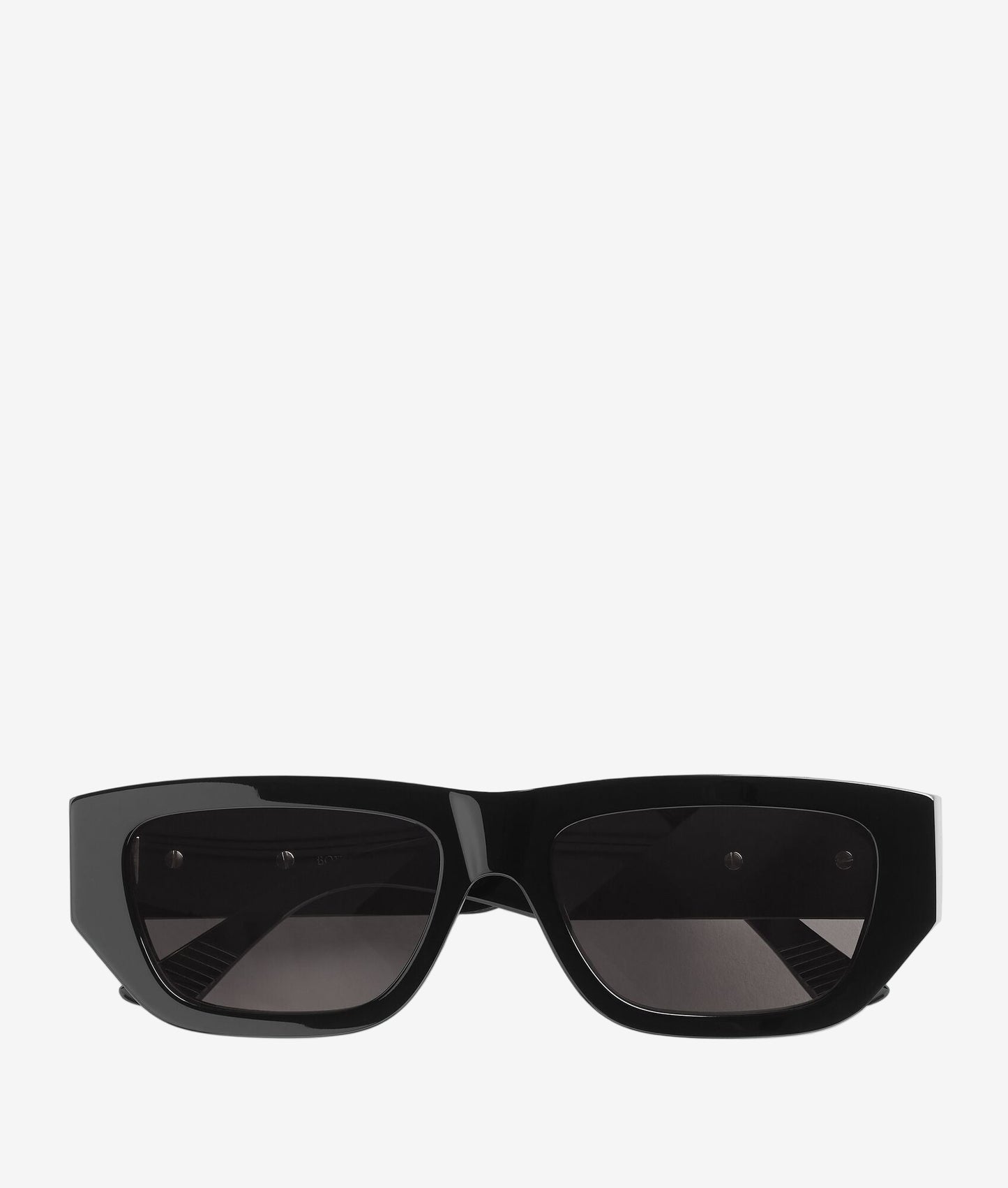 Black sunglasses on a white background