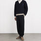 Black sweatpants on a white background