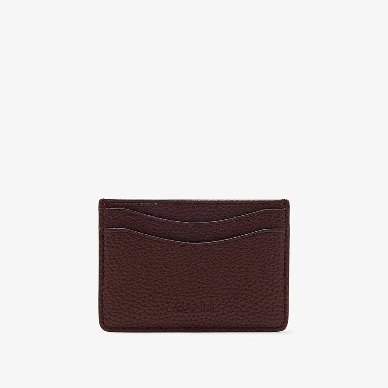 GANNI Card Holder in Grained