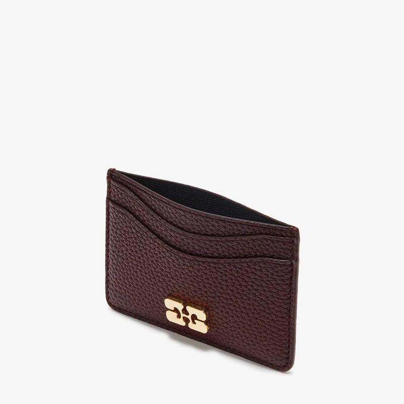 GANNI Card Holder in Grained