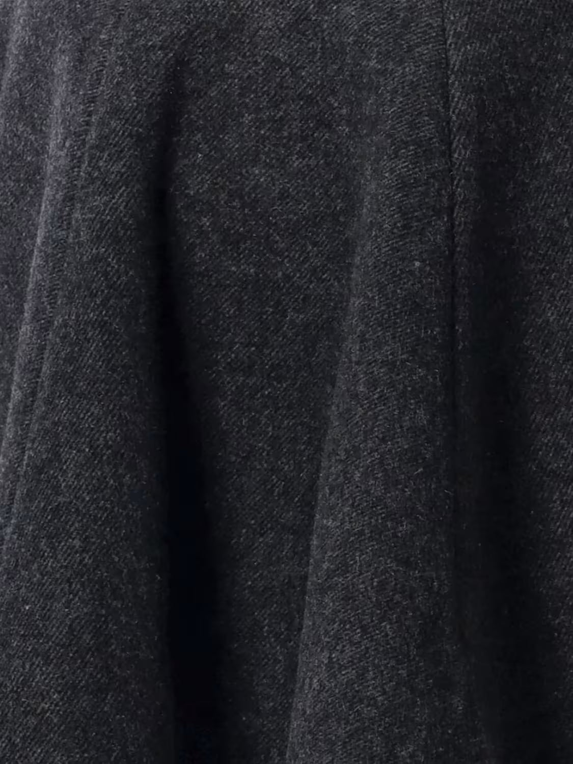 Peacoat Wool Skirt