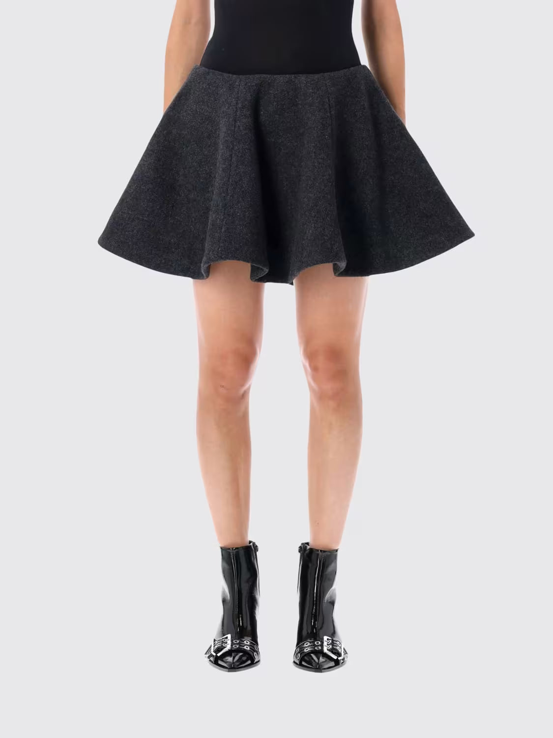 Peacoat Wool Skirt