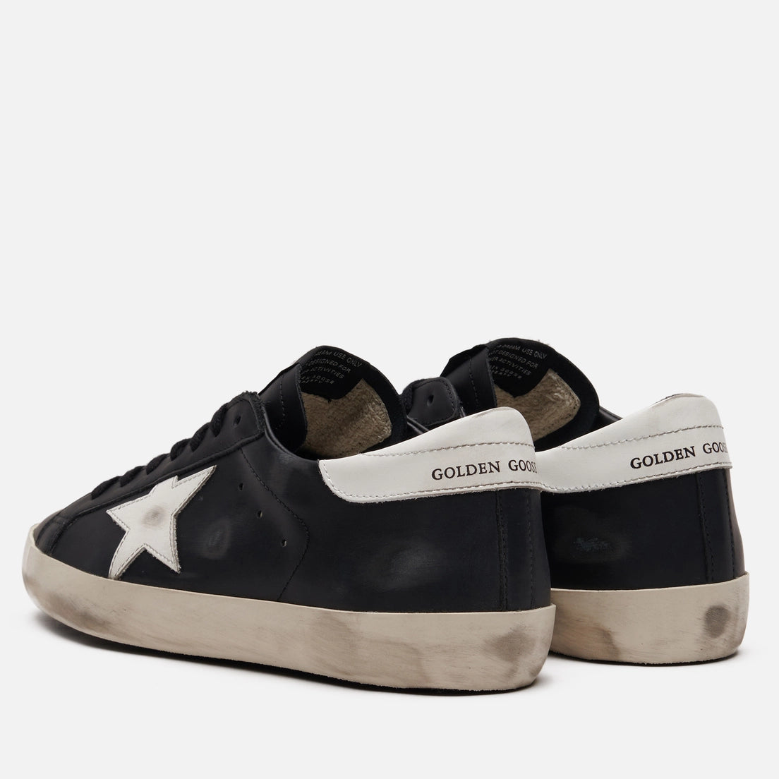 Super-Star Black White Leather