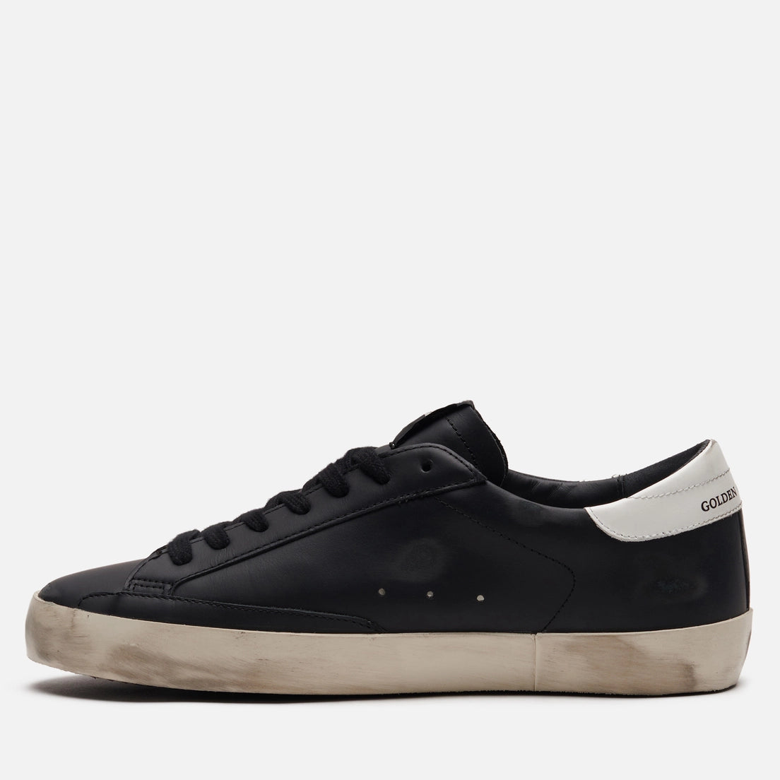 Super-Star Black White Leather