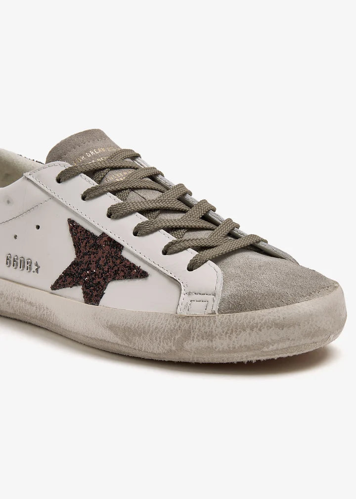 Golden Goose WHITE ‘Super-Star’ sports shoes