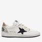 Ball Star Used Leather Sneakers with Glitter Golden Goose