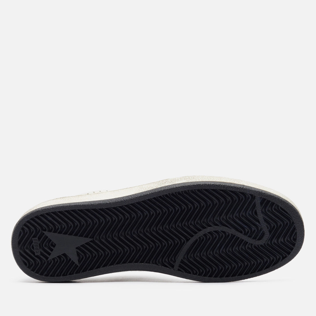 Ball Star Used Leather Sneakers with Glitter Golden Goose