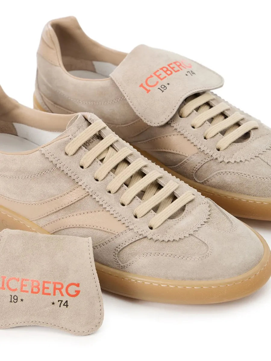 Sneakers ICEBERG Beige Low-Top With An Essential Design