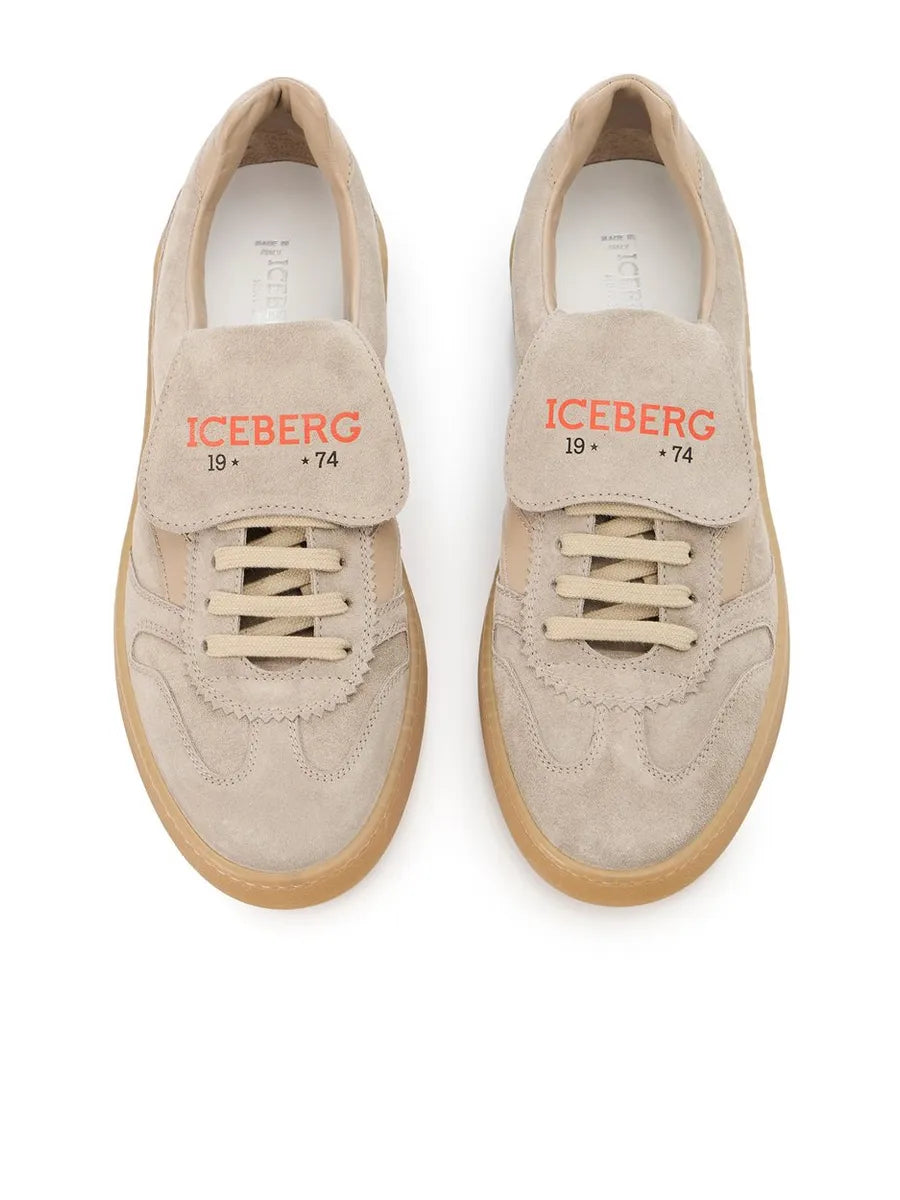 Sneakers ICEBERG Beige Low-Top With An Essential Design
