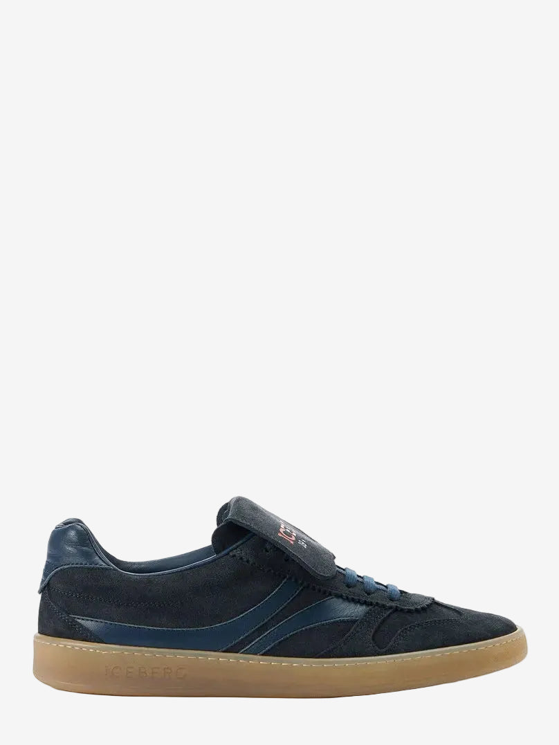 Sneakers ICEBERG Patterned With Contrasting Inserts Blue
