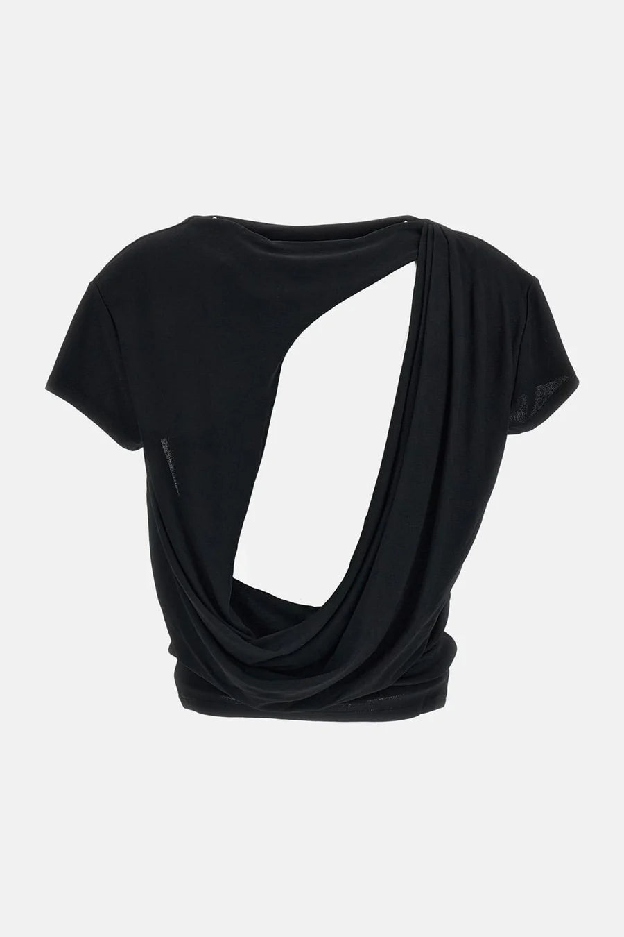 Jacquemus Le Haut Mistral draped-back T-shirt