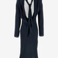 Draped midi dress in satin