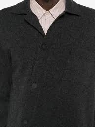 Collared Asymmetric Button-Up Jacket