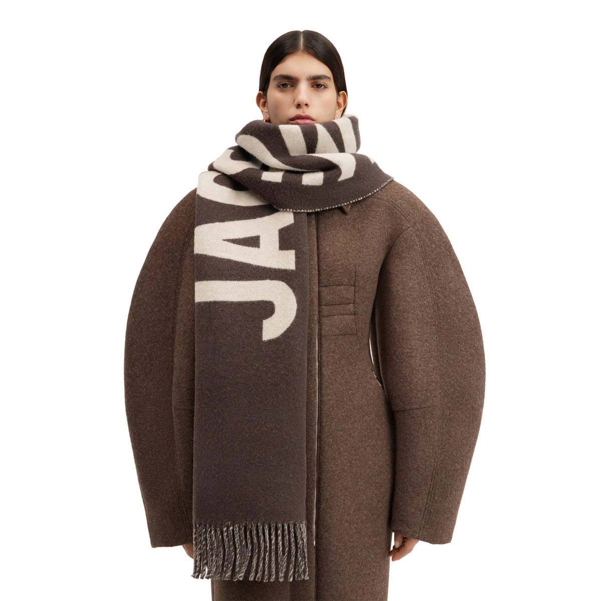 Fringe logo scarf Jacquemus