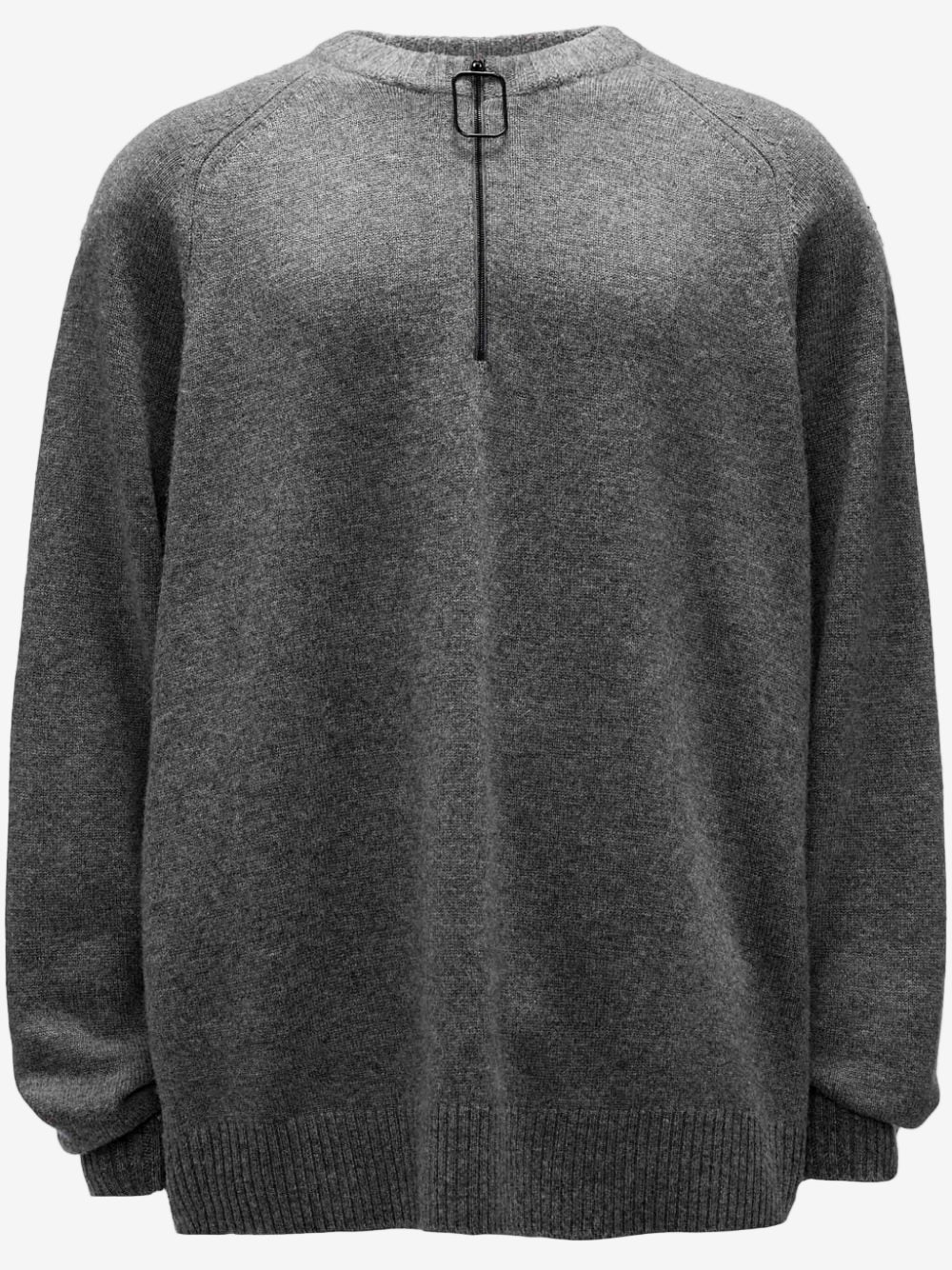 Gray sweater on a white background