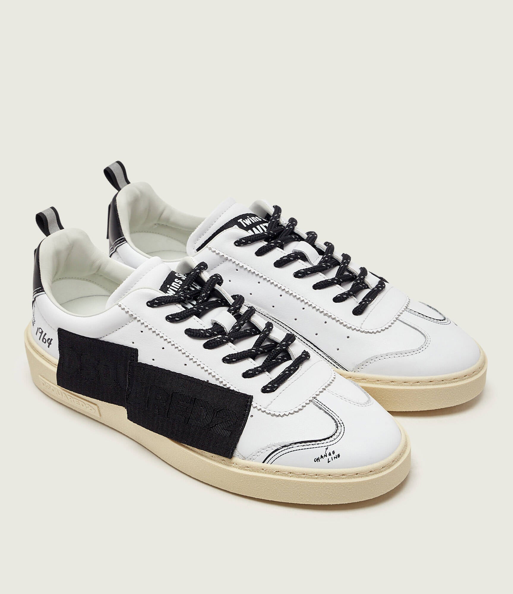 Leather sneakers RIDER Dsquared2