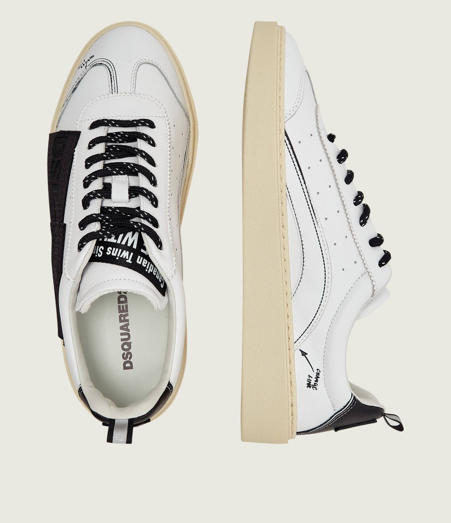 Leather sneakers RIDER Dsquared2