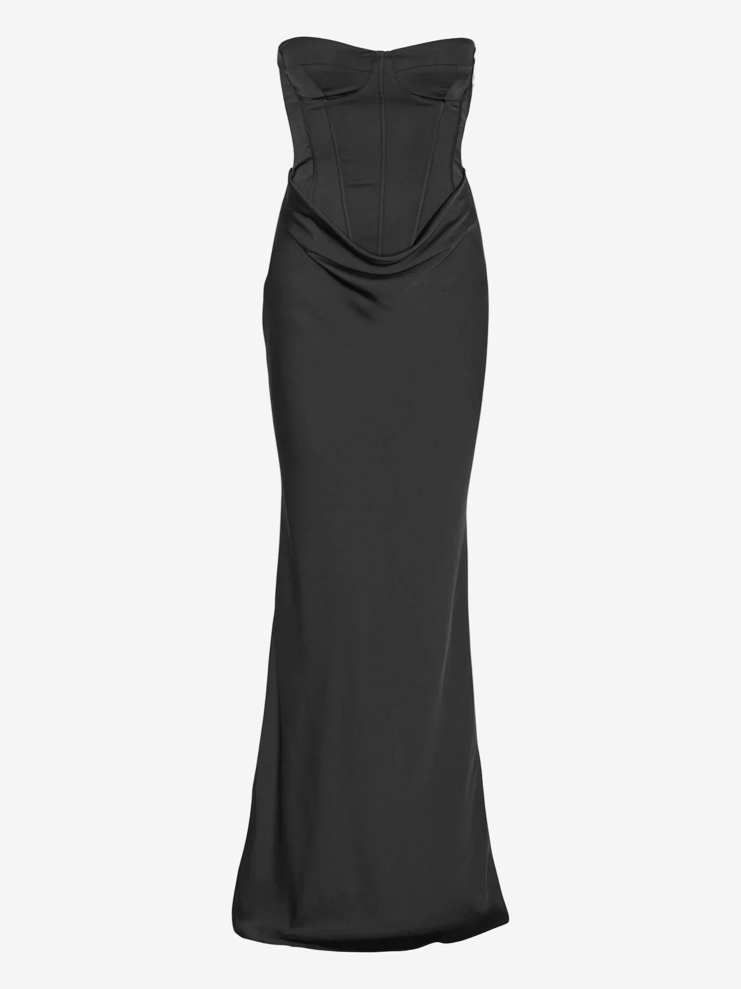 Satin Corset Maxi Dress
