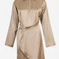 Colter Draped Slip Satin Midi Dress