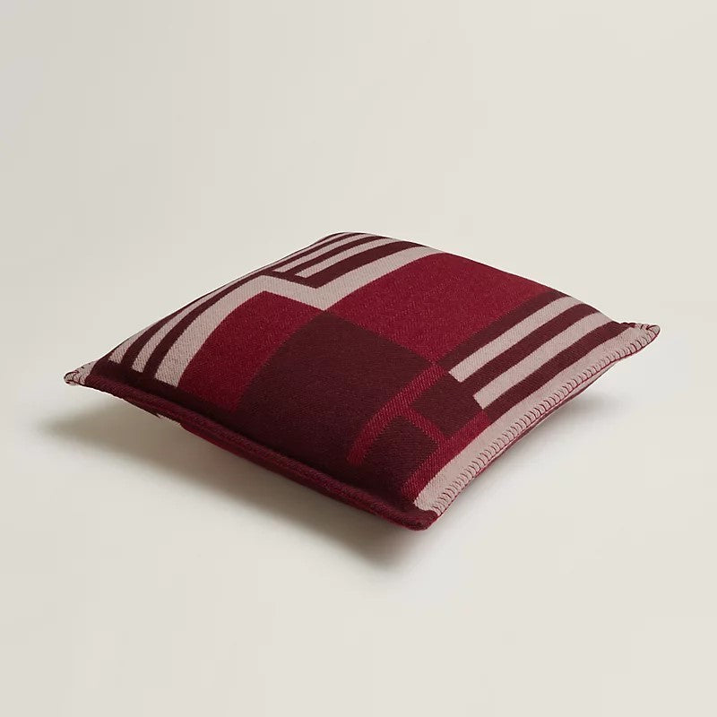 A Grenat and Rouge H Ithaque Pillow