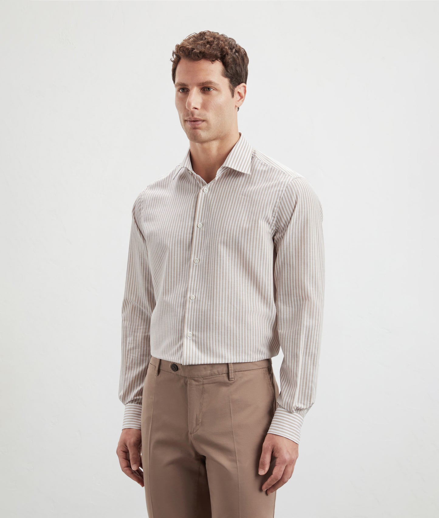 Striped shirt in pure cotton