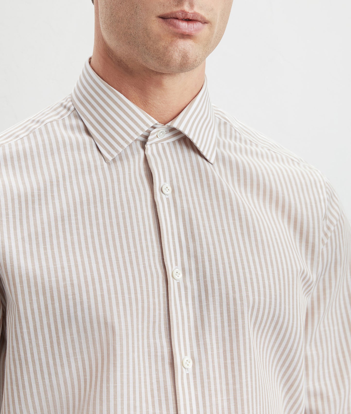 Striped shirt in pure cotton
