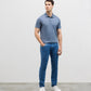 Polo shirt in cotton and lyocell jersey