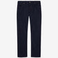 Black jeans on a light gray background