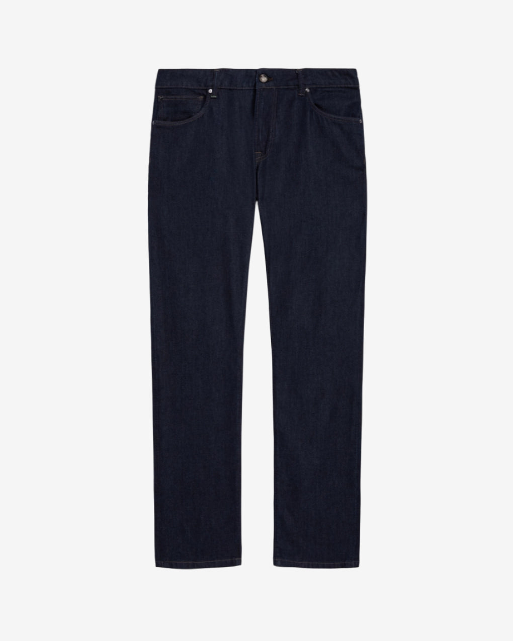Black jeans on a light gray background