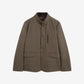 ScooterJjacket in polyester with brown stand up collar