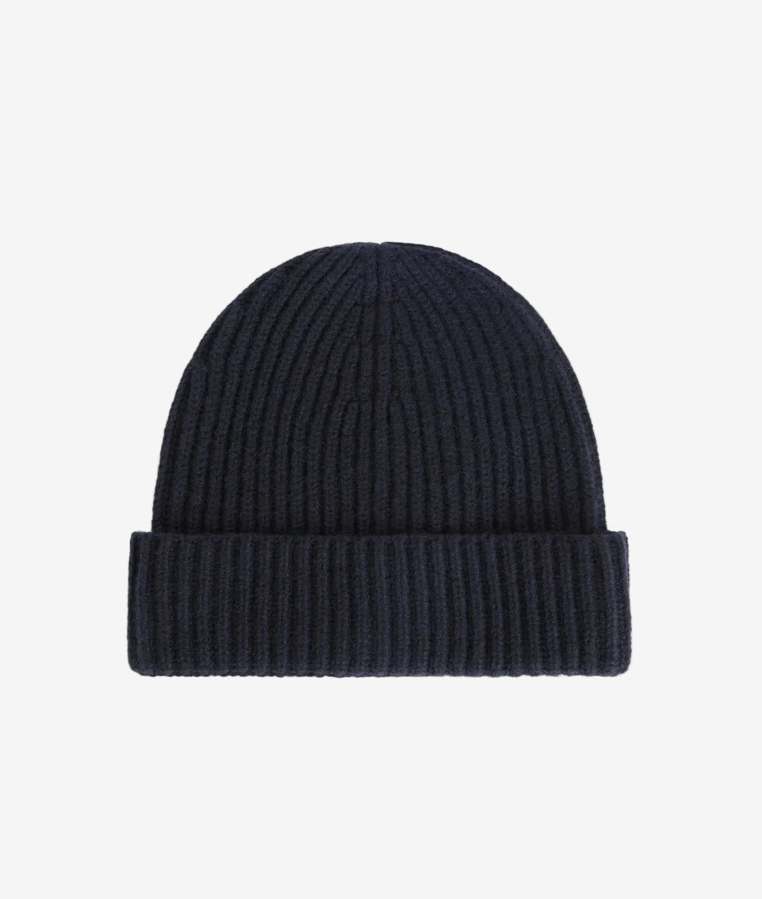 Ribbed knit beanie regular fit in cashmere