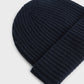 Ribbed knit beanie regular fit in cashmere