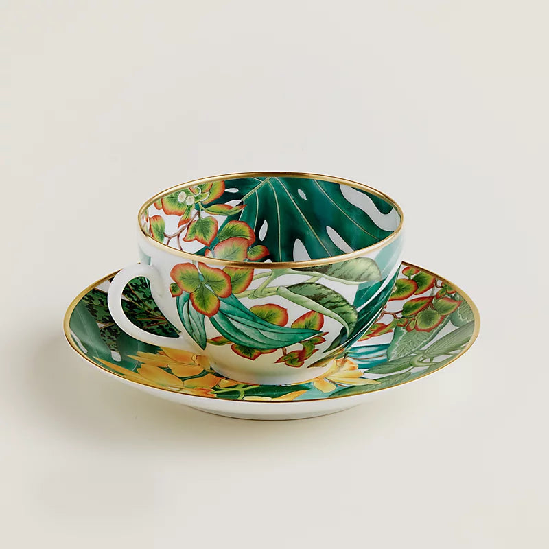 Passifolia breakfast cup and saucer