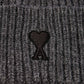 AMI De Coeur Ribbed Knit Beanie