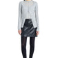 Blaze Skirt in Pebbled Leather