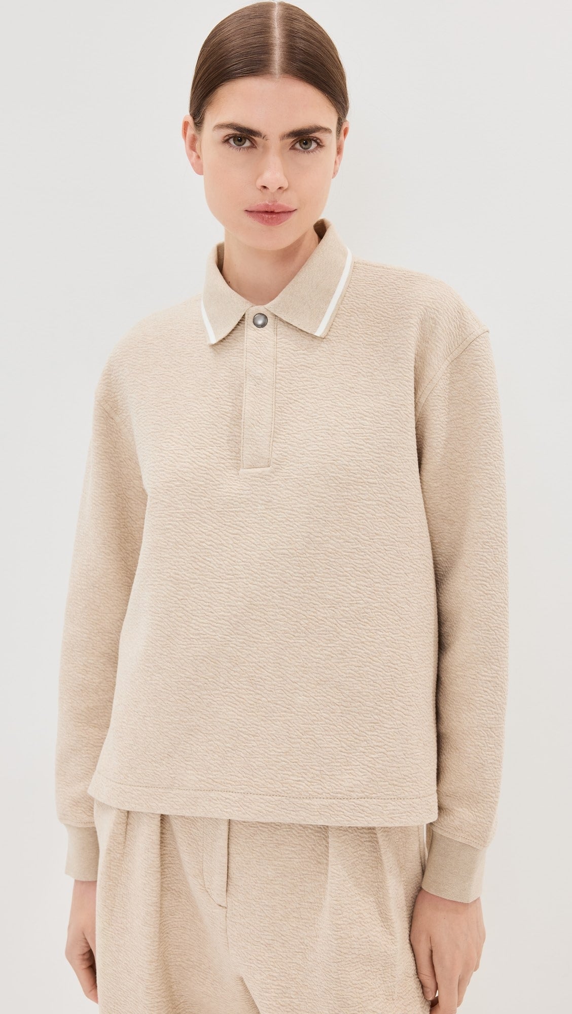 Genevieve Knit Pullover in Cloque