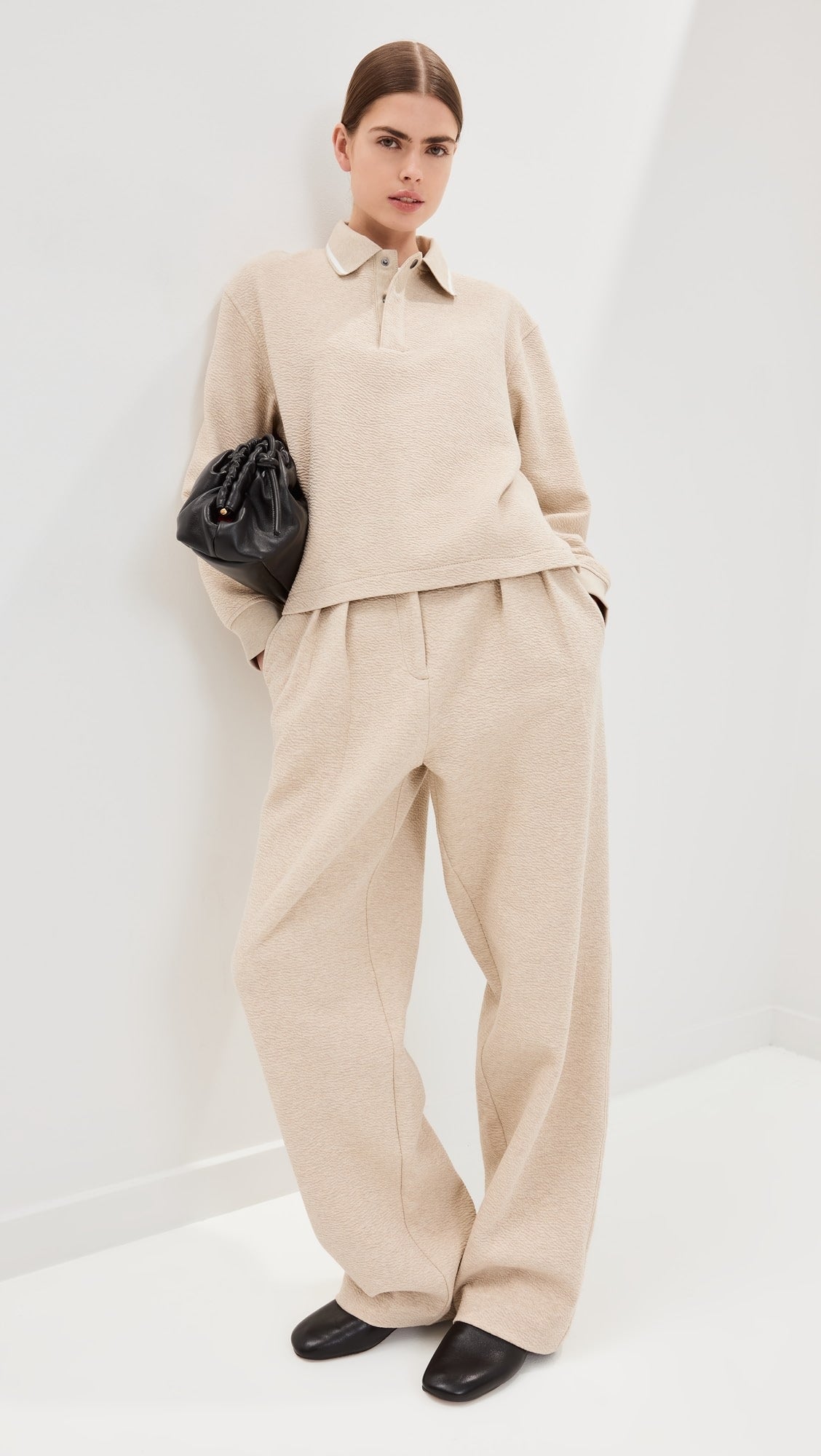 Genevieve Knit Pullover in Cloque