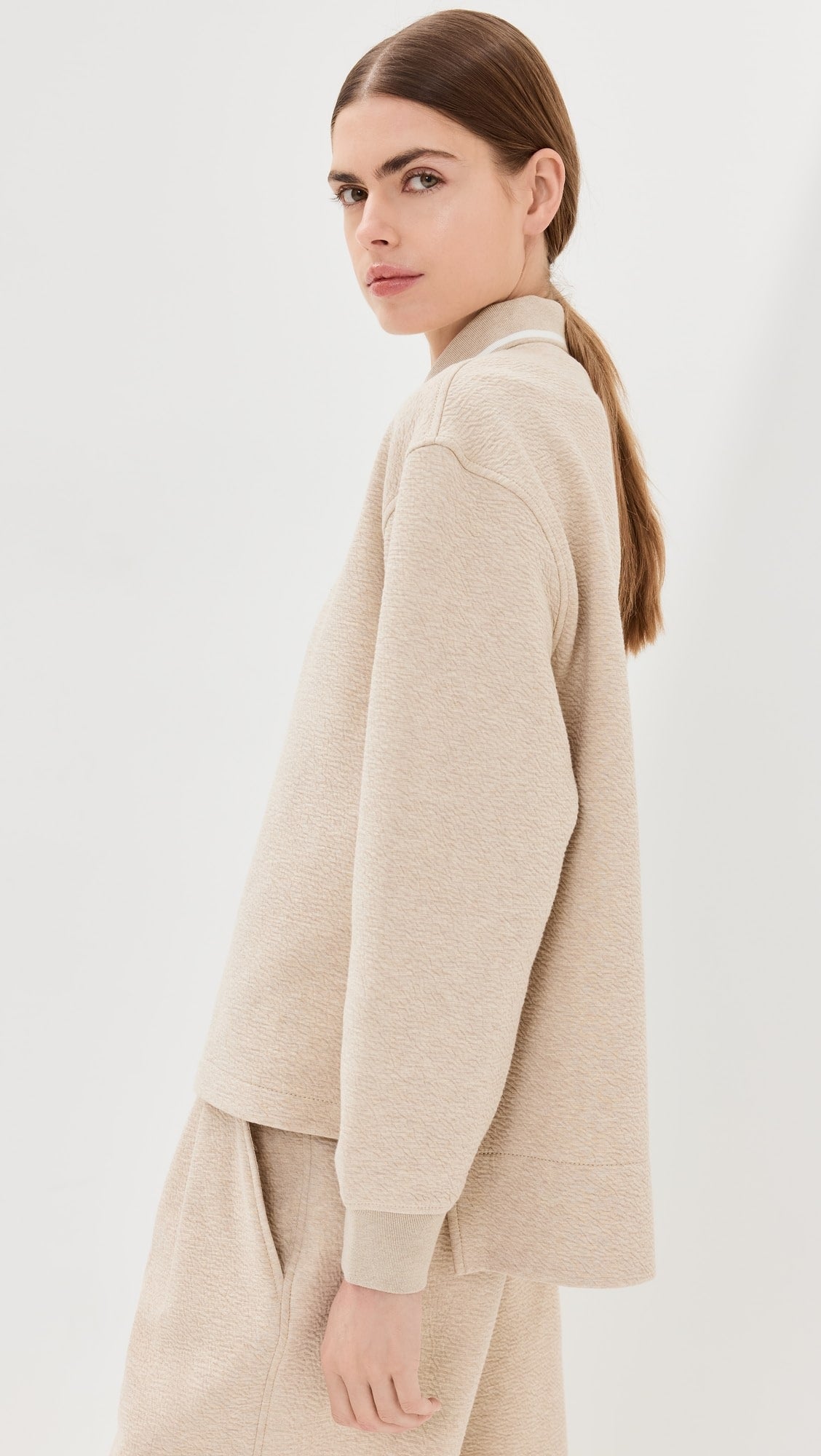 Genevieve Knit Pullover in Cloque