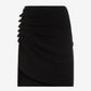 Black skirt on a light gray background