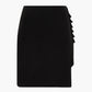 Black skirt on a light gray background