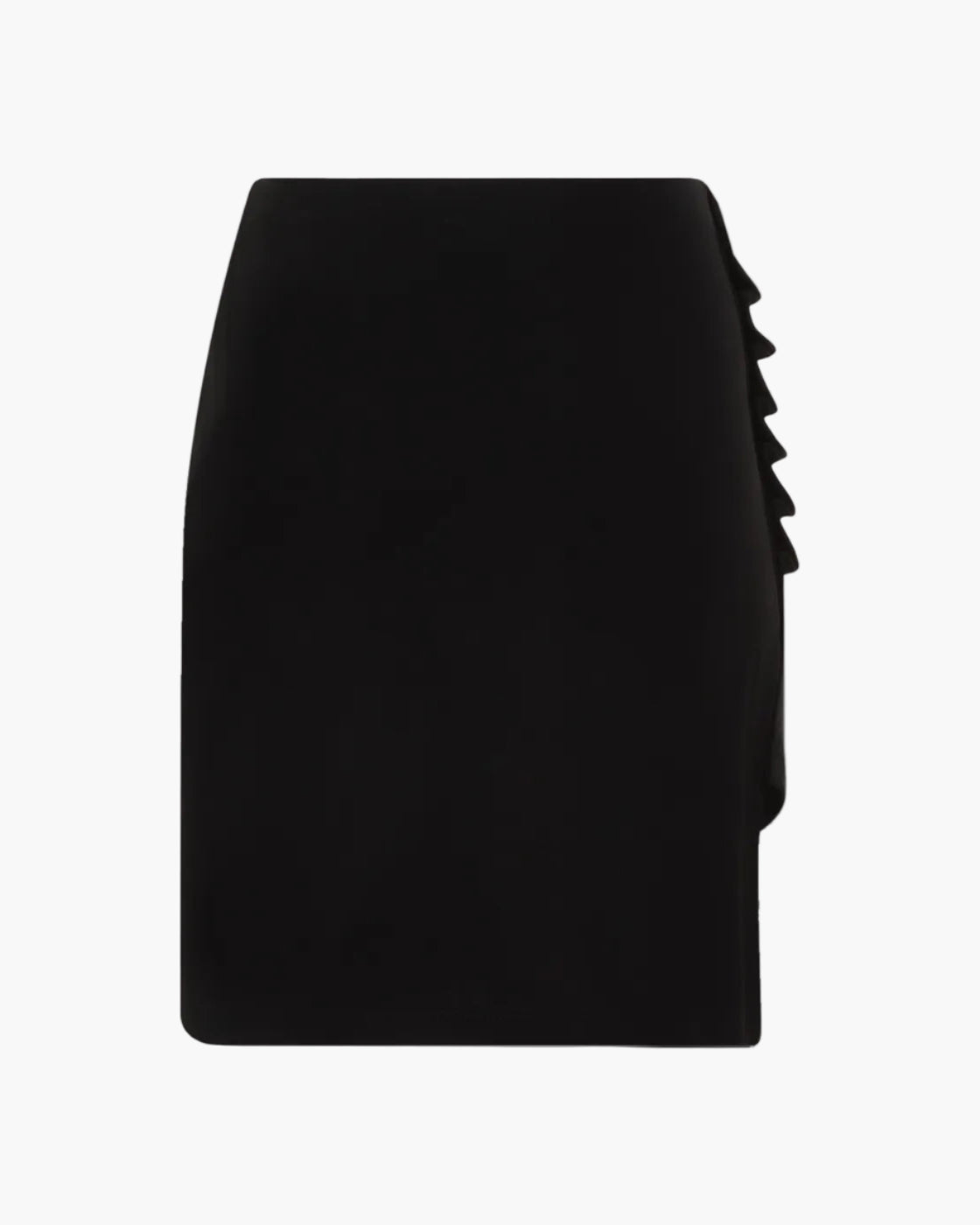Black skirt on a light gray background