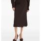 Midi skirt with two layers