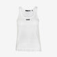 Tank Top With Ruffle Hem Bright White