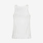 Tank Top With Ruffle Hem Bright White