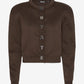 Firm Knit Cardigan Brown