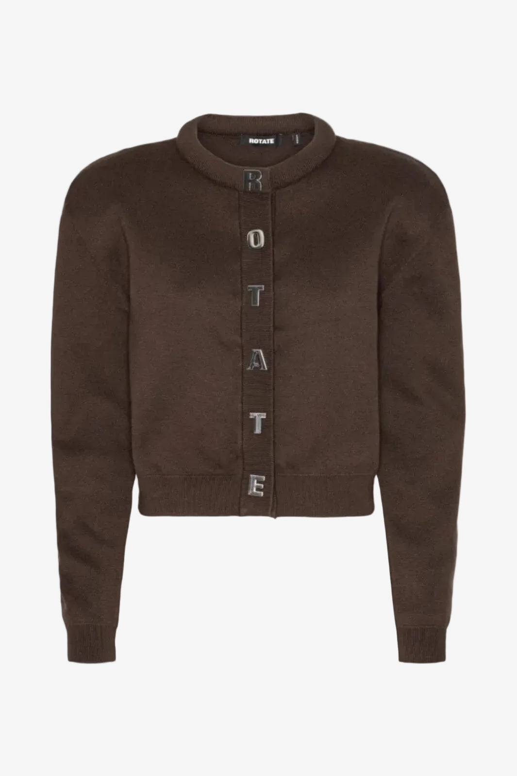 Firm Knit Cardigan Brown