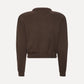 Firm Knit Cardigan Brown