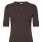 Short Sleeve T shirt Dark Brown